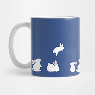 rabbit and moon Mug